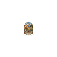 Lone Pine Scenic Road Enamel Camping Mug – California Gift Die-Cut Sticker product mockup 5