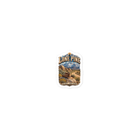 Lone Pine Old West Enamel Camping Mug – California Gift Die-Cut Sticker product mockup 5