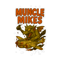 Monster Mugs 013 Hot Rod Coffee Mug — Muncle Mikes Die-Cut Sticker product mockup 5