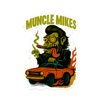 Muncle Mikes Hot Rod and Rat Rod Shirt Mayhem! Monster Rods! (013) Die-Cut Sticker product mockup 5