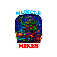 Muncle Mikes Hot Rod and Rat Rod Shirt Mayhem! Monster Rods! (019) Die-Cut Sticker product mockup 5