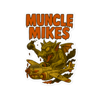 Muncle Mikes Hot Rod and Rat Rod Shirt Mayhem! Planes and Monsters (002) Die-Cut Sticker product mockup 5