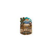 Olancha California Die-Cut Sticker product mockup 5