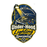 Under-Hood Lighting Specialist Die-Cut Sticker product mockup 5