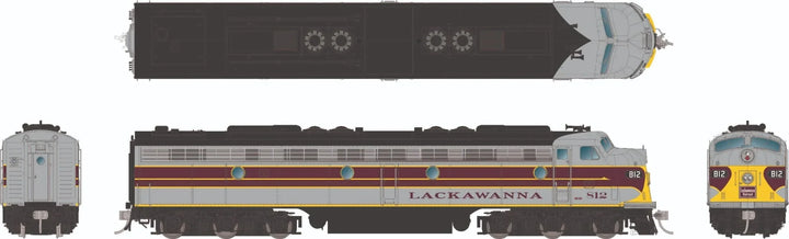 Rapido HO Scale Delaware Lackawanna and Western #812 EMD E8A DCC/Sound - RAP28577