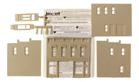 DPM 10200 Robert's Dry Goods HO scale building kit, unassembled wall parts and instructions.