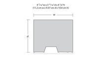 DPM 10200 Robert's Dry Goods HO scale building kit, footprint and dimensions diagram.