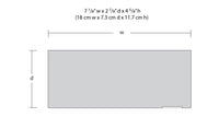DPM 10300 Cutting's Scissor Co. HO scale building kit, footprint and dimensions diagram.