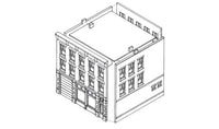 DPM 10400 B. Moore Catalog/Showroom HO scale building kit, assembly illustration.