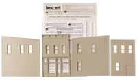DPM 10500 Skip's Chicken and Ribs HO scale building kit, unassembled wall parts and instructions.