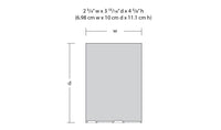 DPM 10500 Skip's Chicken and Ribs HO scale building kit, footprint and dimensions diagram.