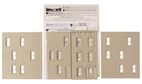 DPM 11100 Townhouse No. 3 HO scale building kit, unassembled wall parts and instructions.
