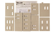 DPM 11200 City Cab Co. HO scale kit unassembled wall parts and instructions.