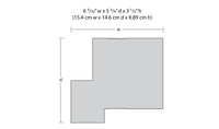 DPM 11200 City Cab Co. HO scale kit footprint and dimensions diagram.