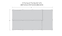 DPM 35600 The Powerhouse HO scale kit, manufacturer footprint and dimensions