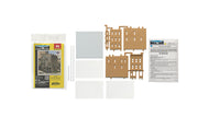 DPM 50100 Bruce's Bakery N scale building kit, unassembled building parts, packaging and instructions
