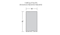 DPM 50100 Bruce's Bakery N scale building kit, manufacturer footprint and dimensions