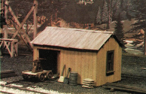 Durango Press HO Scale Hand Car Shed Kit – 032– product image