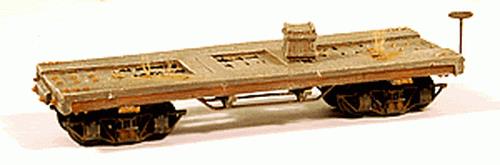 Durango Press HOn3 West Side Flatcar with Rotary – 053– product image