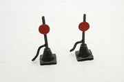 Durango Press HO Scale vintage switch stands without lanterns, two white-metal castings