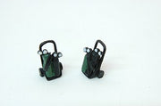 Durango Press HO Scale welding tank carts with tanks, two white-metal castings