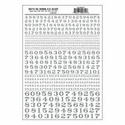Woodland Scenics MG712 Dry Transfer Numbers, Railroad Roman, 1/16, 3/32, 1/8, 3/16, 1/4 & 5/16", Silver — exact product view