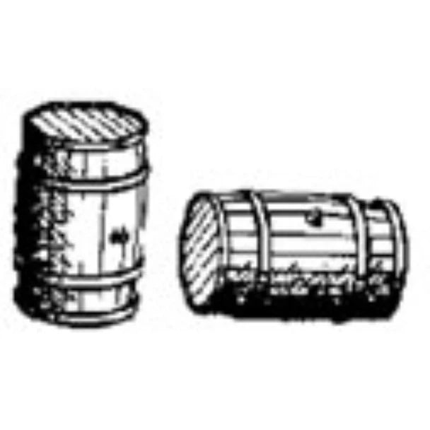 Durango Press 23 small wooden barrel castings for N and HO scale