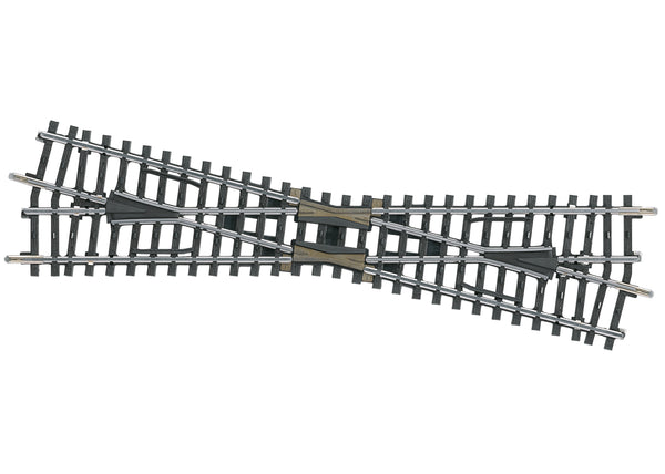 Märklin 2257 HO K Track Crossing – 225 mm, 14°26′