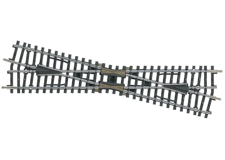 Märklin 2257 HO K Track Crossing – 225 mm, 14°26′