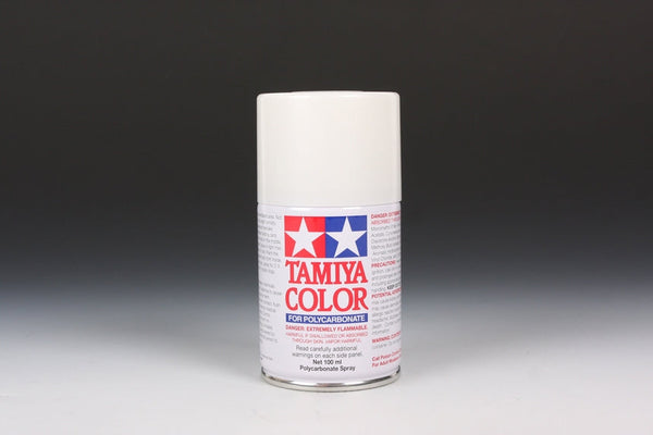 Tamiya PS-57 Pearl White Polycarbonate Spray Paint — exact product reference