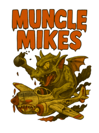 Muncle Mikes Hot Rod and Rat Rod Shirt Mayhem! Planes and Monsters (002) artwork close-up
