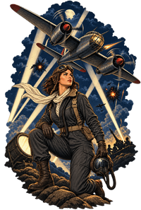 Vintage Aviation Pin-Up Edition 31 artwork close-up