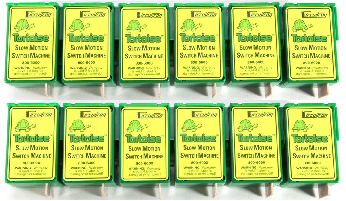 Circuitron Tortoise Slow Motion Switch Machines – 12-Pack — pack contents