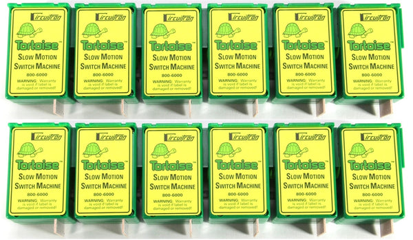Circuitron Tortoise Slow Motion Switch Machines – 12-Pack — pack contents