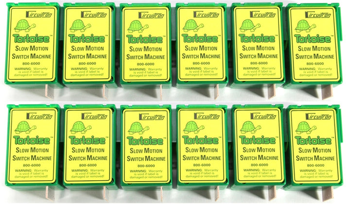 Circuitron Tortoise Slow Motion Switch Machines – 12-Pack — pack contents