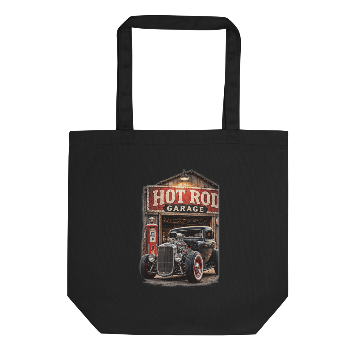 Hot Rod Garage Blown Coupe Eco Tote Bag product mockup