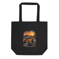 Desert Sunset Flame Coupe Eco Tote Bag product mockup