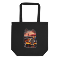 Neon Diner Flame Coupe Eco Tote Bag product mockup
