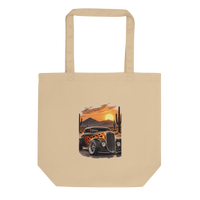 Desert Sunset Flame Coupe Eco Tote Bag product mockup 2