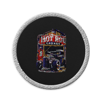 Hot Rod Garage Blown Coupe Embroidered Patch product mockup 4