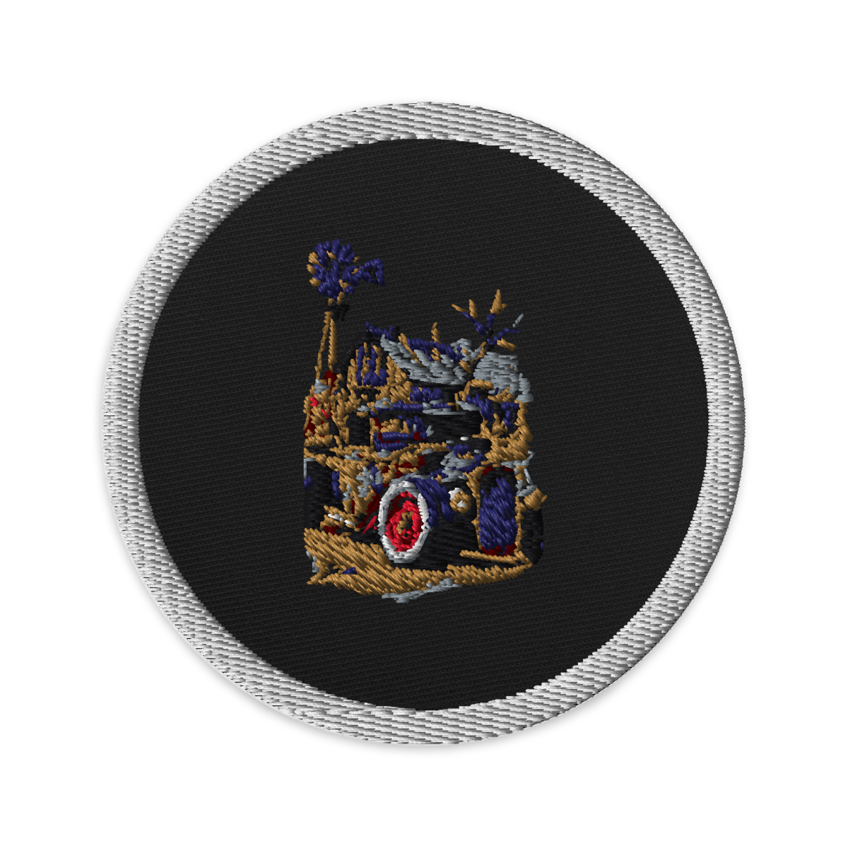 Rust and Thunder Rat Rod Pickup Embroidered Patch product mockup 4