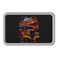 Neon Diner Flame Coupe Embroidered Patch product mockup