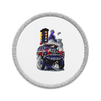 Red Gasser Launch Embroidered Patch product mockup 8