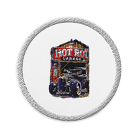 Hot Rod Garage Blown Coupe Embroidered Patch product mockup 8