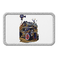 Rust and Thunder Rat Rod Pickup Embroidered Patch product mockup 5