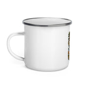 Desert to Summit enamel camping mug left-side artwork view