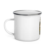 Eastern Sierra bighorn 12 oz enamel camping mug, left-side product mockup