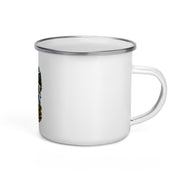 Desert to Summit enamel camping mug right-side artwork view