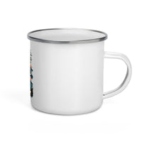 Mono Basin California 12 oz enamel camping mug, right-side product mockup