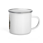 Eastern Sierra bighorn 12 oz enamel camping mug, right-side product mockup